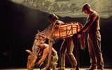 Eloise Beaumont-Wood, Diany Samba-Bandza, Jordan Paris (Baby Joey) in War Horse. Credit Brinkhoff-Moegenburg