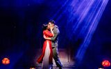 MISS SAIGON. Julianne Pundan (Kim), Jack Kane (Chris). Photo Danny Kaan.