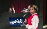 Beth Roberts, Joe Williams and Malaika Kegode in Badgers. Photo by Paul Blakemore
