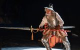 Dik Downey in Don Quixote is a very big book. Photo credit Florian Schuh